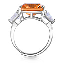 Кольцо из серебра с фианитом