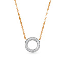 Колье из красного золота с бриллиантами