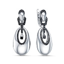 Серьги из белого золота с бриллиантами