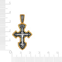Крест из серебра с позолотой