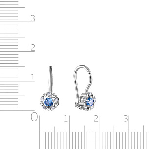 Серьги детские из серебра