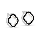 Серьги с английским замком из серебра