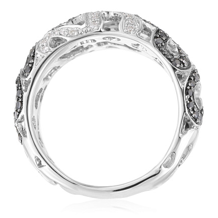 Кольцо из белого золота с бриллиантами