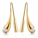 Серьги из жёлтого золота с бриллиантами