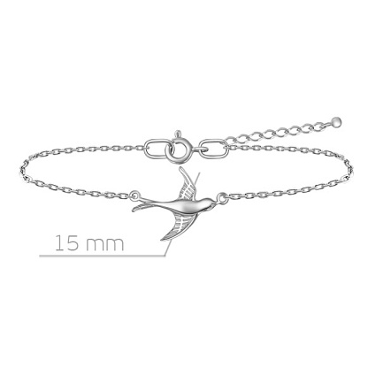 Браслет декоративный из серебра