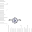 Кольцо из белого золота с бриллиантами