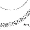 Браслет ручной работы из белого золота, плетение чайка