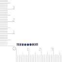 Кольцо из белого золота с сапфирами