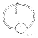 Браслет декоративный из серебра