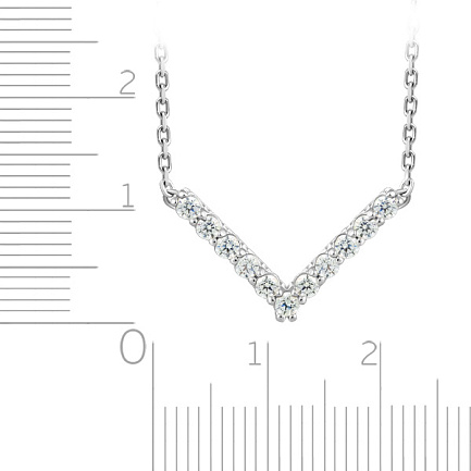 Колье из белого золота с бриллиантами