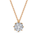 Колье из красного золота с бриллиантами