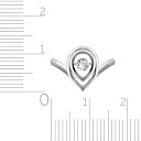 Кольцо из белого золота с бриллиантом