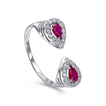 Кольцо из белого золота