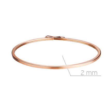 Браслет декоративный из красного золота