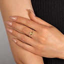 Кольцо из желтого золота с бриллиантами