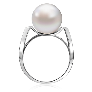 Кольцо из белого золота с жемчугом
