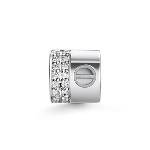 Подвеска из белого золота с бриллиантом