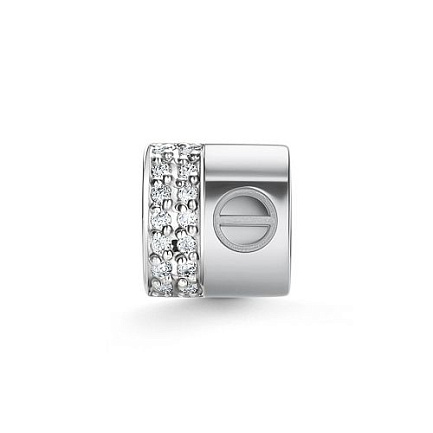 Подвеска из белого золота с бриллиантами