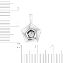 Подвеска из белого золота с бриллиантом