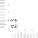 Серьга-кафф из серебра