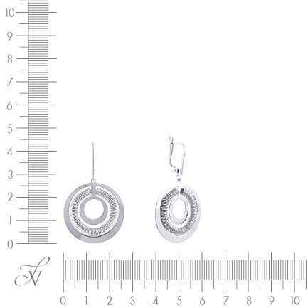 Серьги из серебра с кошачьим глазом