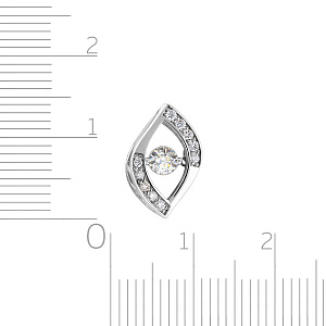 Подвеска из белого золота с бриллиантами