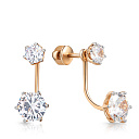 Джекеты из красного золота с фианитом