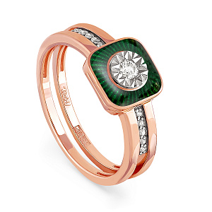 Кольцо из красного золота