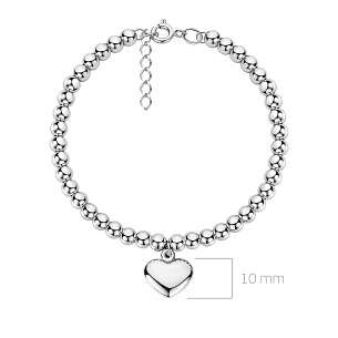 Браслет декоративный из серебра