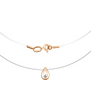 Колье из красного золота с бриллиантом