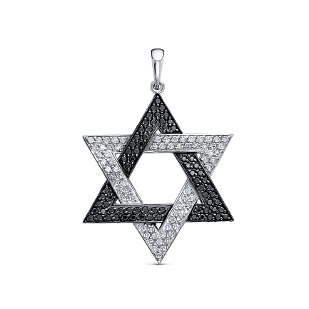 Подвеска из белого золота с бриллиантами