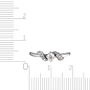 Кольцо из белого золота с бриллиантами