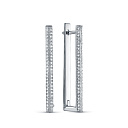 Серьги из белого золота с бриллиантами