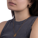 Колье из серебра с позолотой