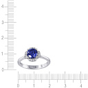 Кольцо из серебра с фианитом