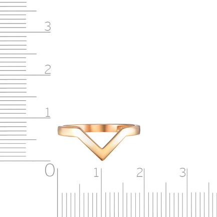 Кольцо из красного золота