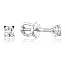 Серьги из белого золота с бриллиантами