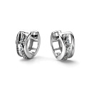 Серьги из белого золота с бриллиантами