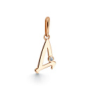 Подвеска из красного золота