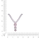 Колье из серебра с фианитом