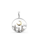 Подвеска из серебра с позолотой