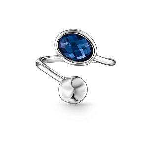 Кольцо из белого золота с топазом