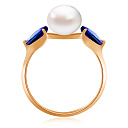 Кольцо из красного золота с жемчугом