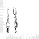 Серьги с английским замком из серебра