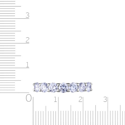 Кольцо из белого золота с бриллиантами