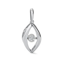 Подвеска из белого золота с бриллиантами