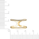 Кольцо из желтого золота с бриллиантами