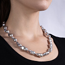 Бусы из красного золота с жемчугом