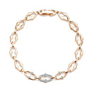 Браслет из красного золота с бриллиантами