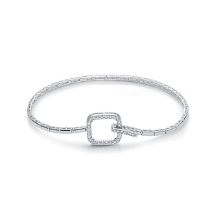 Браслет из белого золота с бриллиантом